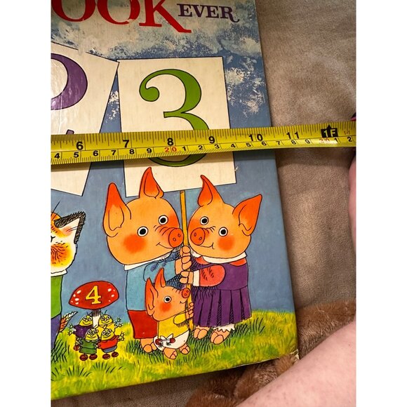 Vtg Richard Scarry’s Best Counting Book Ever Oversized 1975 Book Club Edition HC - Picture 14 of 14